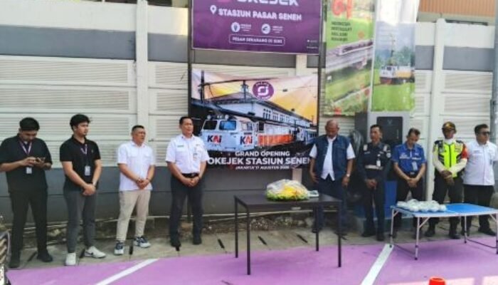 Momentum HUT Ke – 81 Kemerdekaan RI, OKEJEK Resmi Hadir di Stasiun Pasar Senen dan Buka Peluang Lapangan Kerja Baru