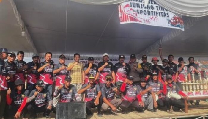 Kapolsek Tanjung Raja dan Kasi Intel Kejari Ogan Ilir Hadiri Lomba Perahu Bidar Tradisional Piala Gubernur Sumsel