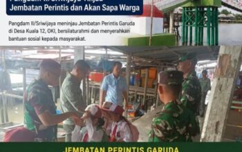Pangdam II/Sriwijaya Tinjau Jembatan Perintis Sekaligus Sapa Warga