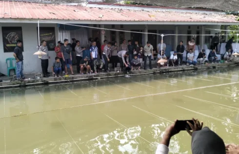 Sambut HUT Ke-81 Kemerdekaan RI, Polres Cianjur Gelar Mancing Bersama Insan Pers