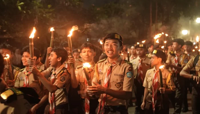Taptu HUT ke-81 RI di Kota Sukabumi Ditandai Pawai Obor