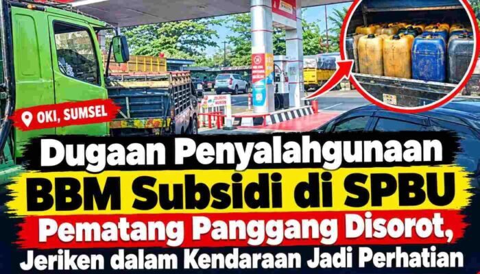 Dugaan Pembelian BBM Subsidi Tak Wajar di SPBU Pematang Panggang Disorot