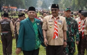 Bupati Sukabumi Hadiri Apel Kebangsaan Kemah Nasional Pramuka PUI