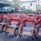 160 Pengemudi Becak Mendapat Bantuan Becak Listrik Dari Presiden