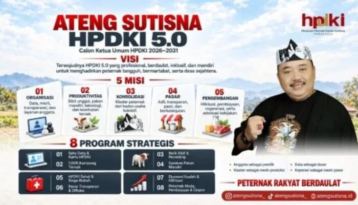 Ateng Sutisna : Munas HPDKI 2026 Harus Lahirkan Kontrak Kerja Untuk Sejahterakan Peternak