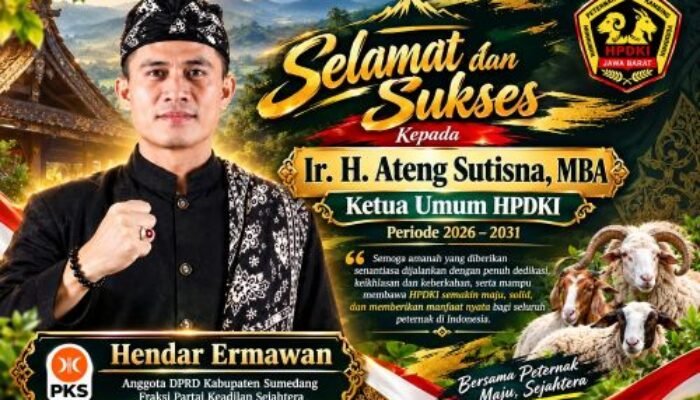 Hendar Ermawan Ucapkan Selamat, Ir. H. Ateng Sutisna, MBA Resmi Pimpin HPDKI 2026 – 2031