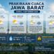 Prakiraan Cuaca Jawa Barat 3 September 2026: Cerah Berawan, Hujan Lokal Berpotensi Terjadi di Tiga Kabupaten