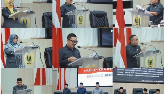 Tujuh Fraksi DPRD Kab. Sukabumi Soroti Perubahan Struktur Perangkat Daerah