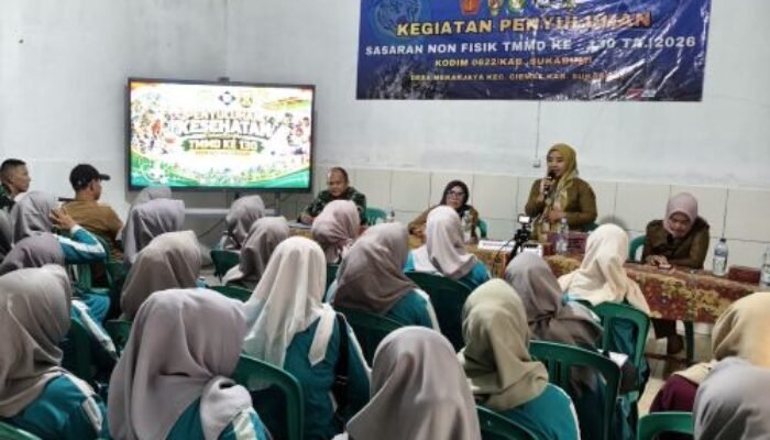 TMMD ke-130 Kodim 0622 Sukabumi Gelar Penyuluhan Stunting dan Deteksi Dini Kanker Serviks