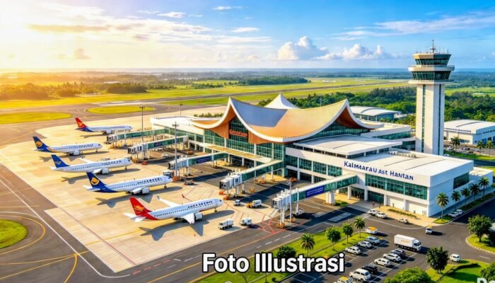 Aktivitas Bandara Kalimarau Berjalan Normal, Pelayanan Penumpang Tetap Prima