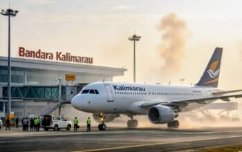 Bandara Kalimarau Tetap Layani Penerbangan di Tengah Kabut Asap di Berau