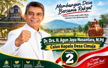 Menuju Cimuja yang Maju dan Sejahtera, H. Agun Usung Kepemimpinan Amanah