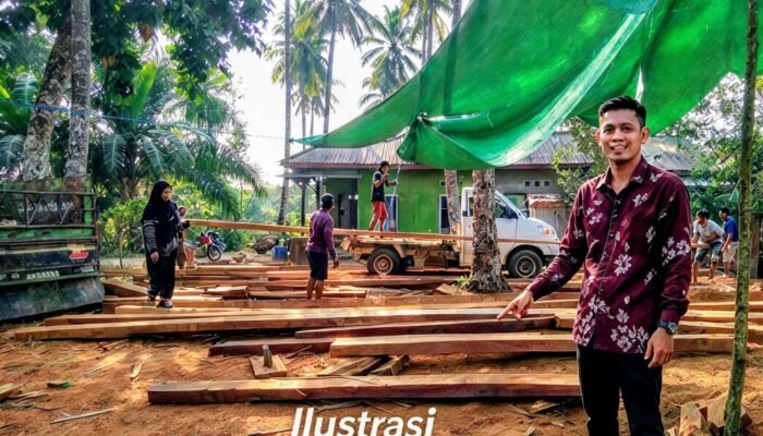 Diduga Ilegal, Aktivitas Penampungan Kayu di Teluk Sumbang Berau Disorot