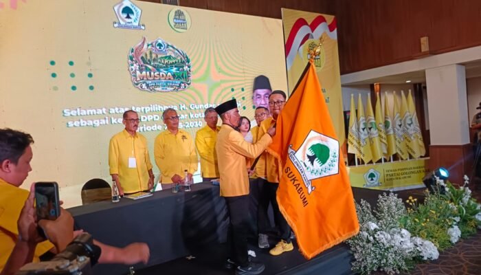 Gundar Qolyubi Pimpin Golkar Kota Sukabumi 2025 – 2030, Targetkan Enam Kursi pada Pileg 2029