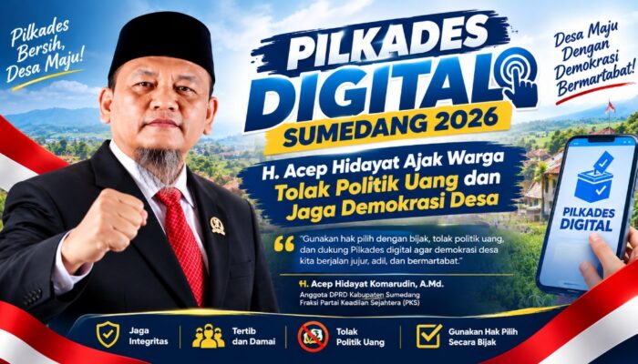 Pilkades Digital Sumedang 2026, H. Acep Tegaskan Hak Pilih Bukan Untuk Diperjualbelikan!