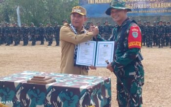 TMMD Kodim 0622 Ke – 130 di Kab Sukabumi Resmi Dibuka, Sinergitas Pemerintah Dan TNI Bangun Negeri Dari Desa