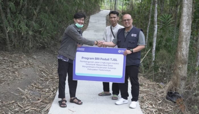 BRI Peduli Perbaiki Akses Jalan Permukiman di Pelosok Kabupaten Tasikmalaya