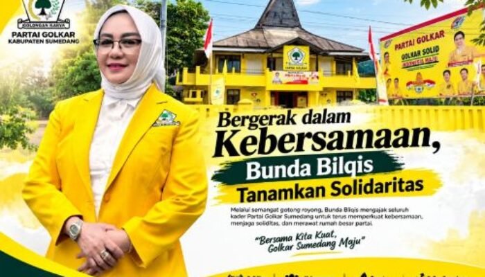 Bunda Bilqis Ajak Kader Golkar Sumedang Rawat Kebersamaan Lewat Gotong – Royong