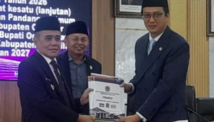 Wabup Ogan Ilir Hadiri Paripurna DPRD, Fraksi Sampaikan Pandangan Umum Raperda APBD 2027
