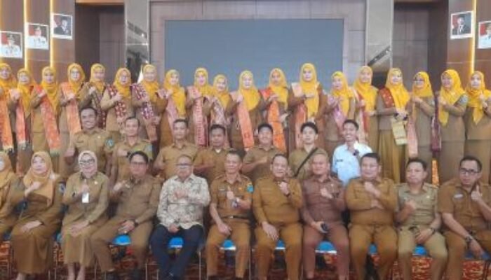 Ratusan Kepala Sekolah SD di Ogan Ilir Gelar Perpisahan Dengan Kadisdikbud Sayadi