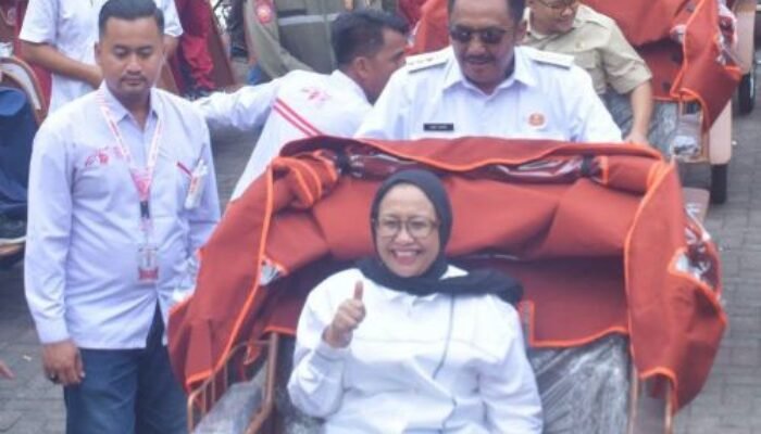 100 Becak Listrik Bantuan Presiden Prabowo Disalurkan kepada Warga Sukabumi