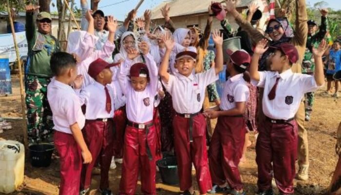 Sumur Bor TMMD ke-130 Bantu 60 KK di Cikiara Kebun Atasi Krisis Air Bersih